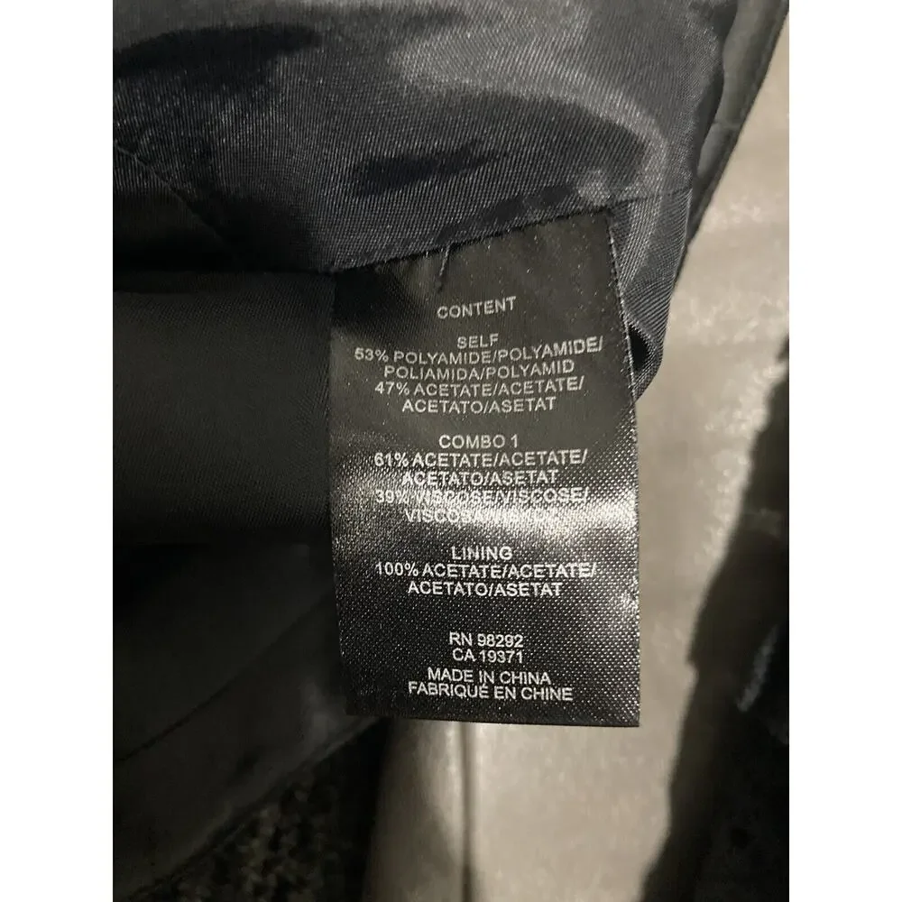 TIBI Womens Black Peplum Textured Sleeveless Vest Top Size 8 - Picture 4 of 4